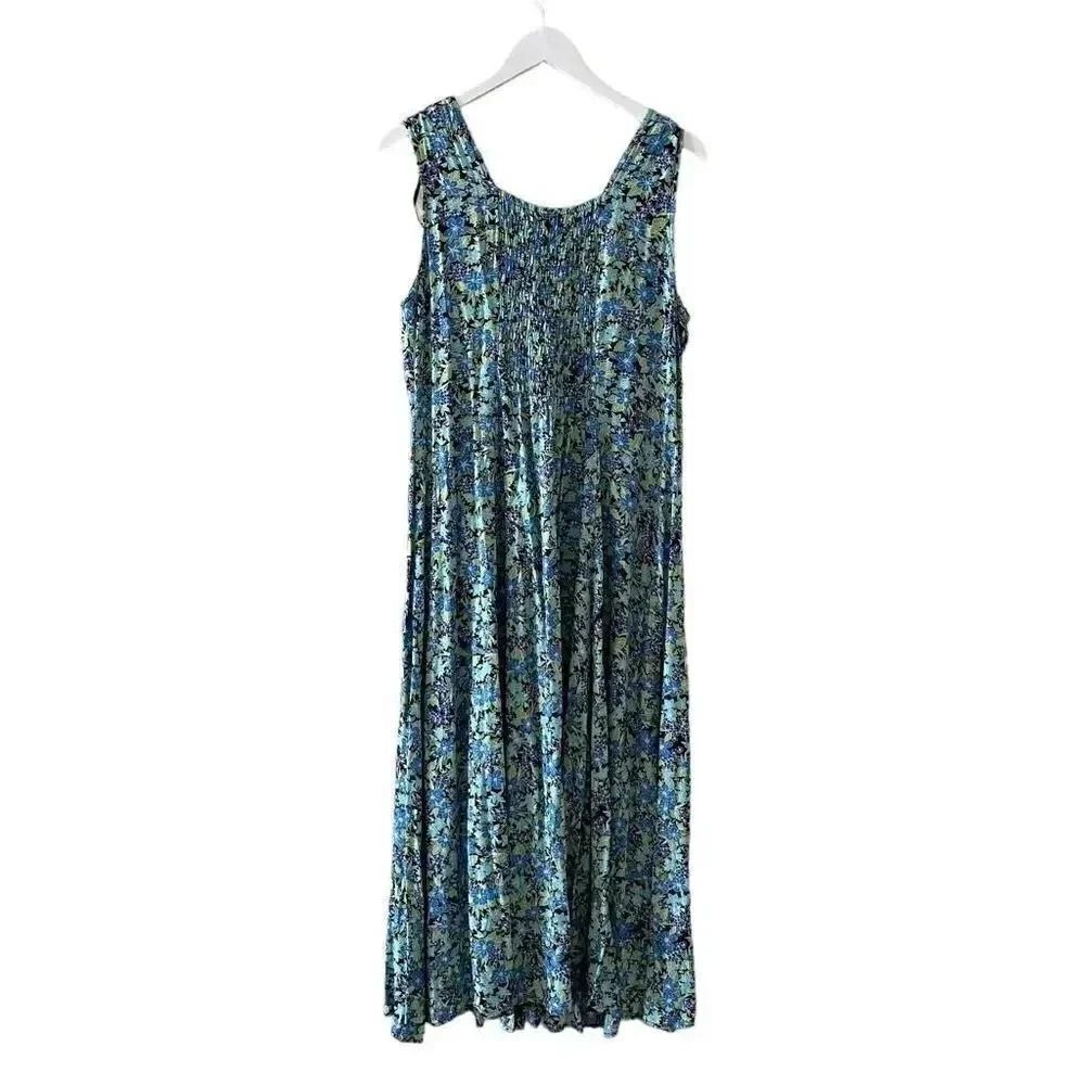 Christopher & Banks  Milk Maid Festival Preppy Dress Maxi Plus Sz 16 #1494 - Picture 4 of 13